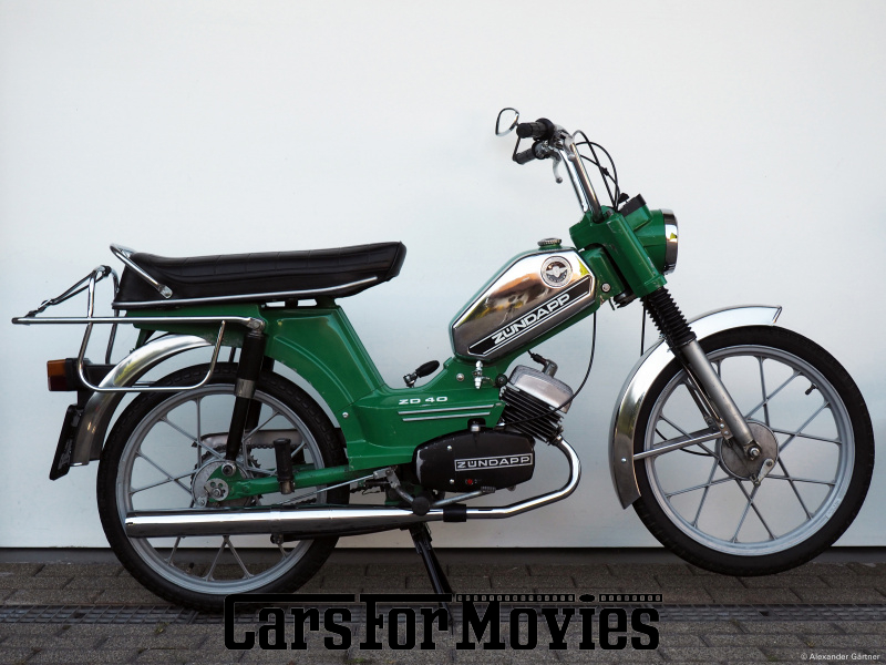 CarsForMovies | Zündapp ZD 40 polizei-grün 1978 Deutschland Grün Grün Einsatzfahrzeug Motorrad Baden-Württemberg 5666 Oldtimer Moped Mokick Mofa